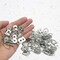 EesTeck 150 Pack Small D-Ring Steel Picture Hangers with Screws Picture Frames Picture Hang Solutions, for Hanging Clock Paintings Artwork Picture Frame Hook Photos